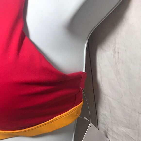 NEW! Fabletics Electra Sports Bra-Red/Yellow-XS - Picture 5 of 8